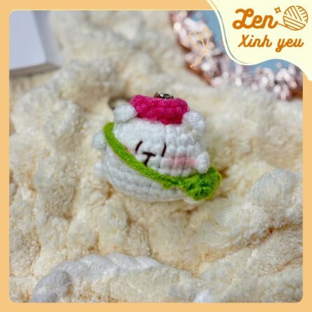 Móc Khóa Len Bông Mây Ngọt Ngào Handmade 1