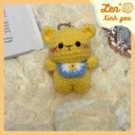 Móc Khóa Len Mèo Vàng Dễ Thương 1