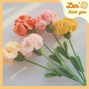hoa len handmade len xinh yêu